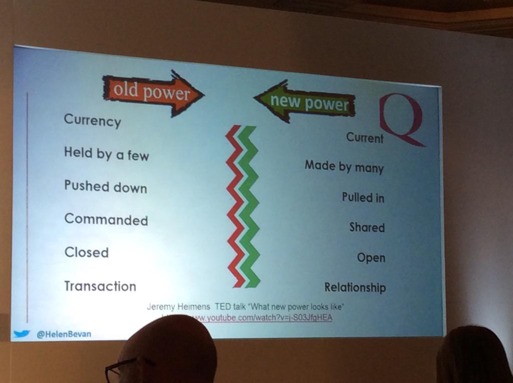Old power vs new power #theqinitiative
