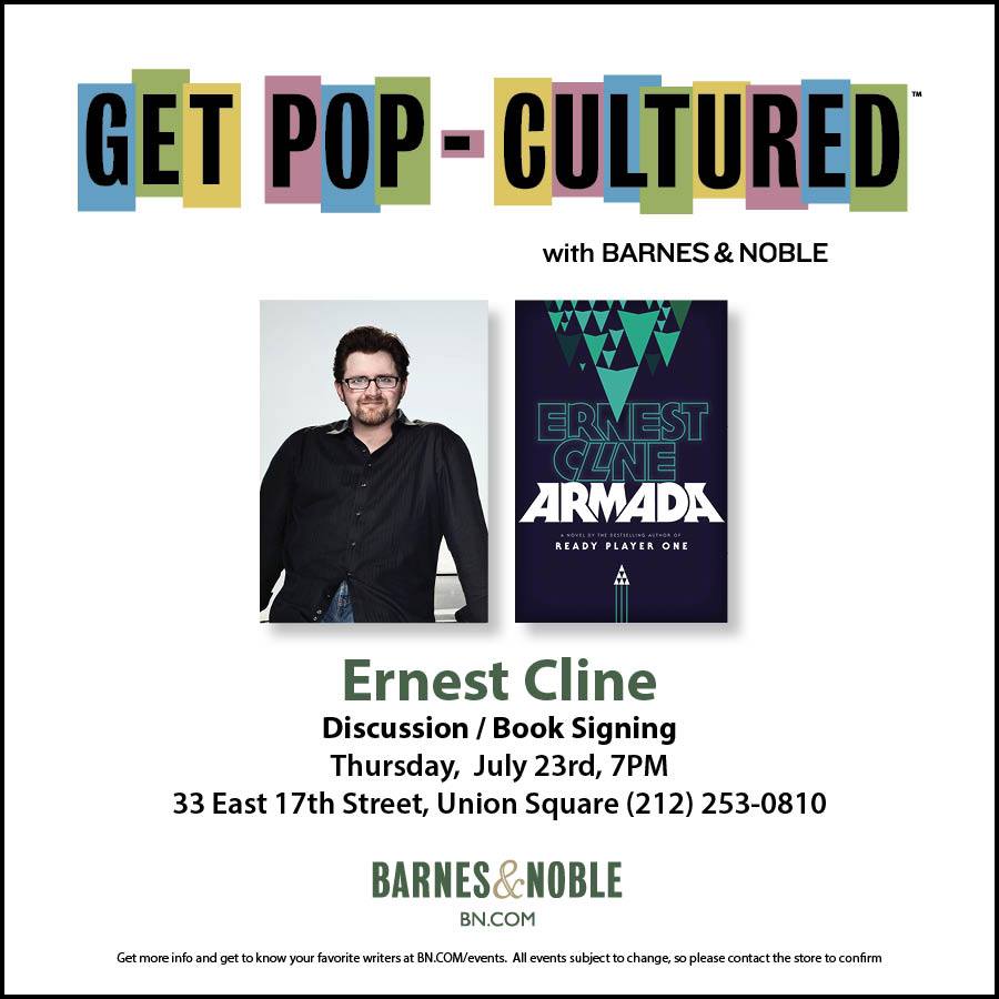 CrownPublishing's tweet photo. Hello #NYC! Come out to @BNUnionSquareNY tonight for @ErnieCline's 7pm #ARMADA event! 33 E. 17th Street http://t.co/VQDYKgPtCR