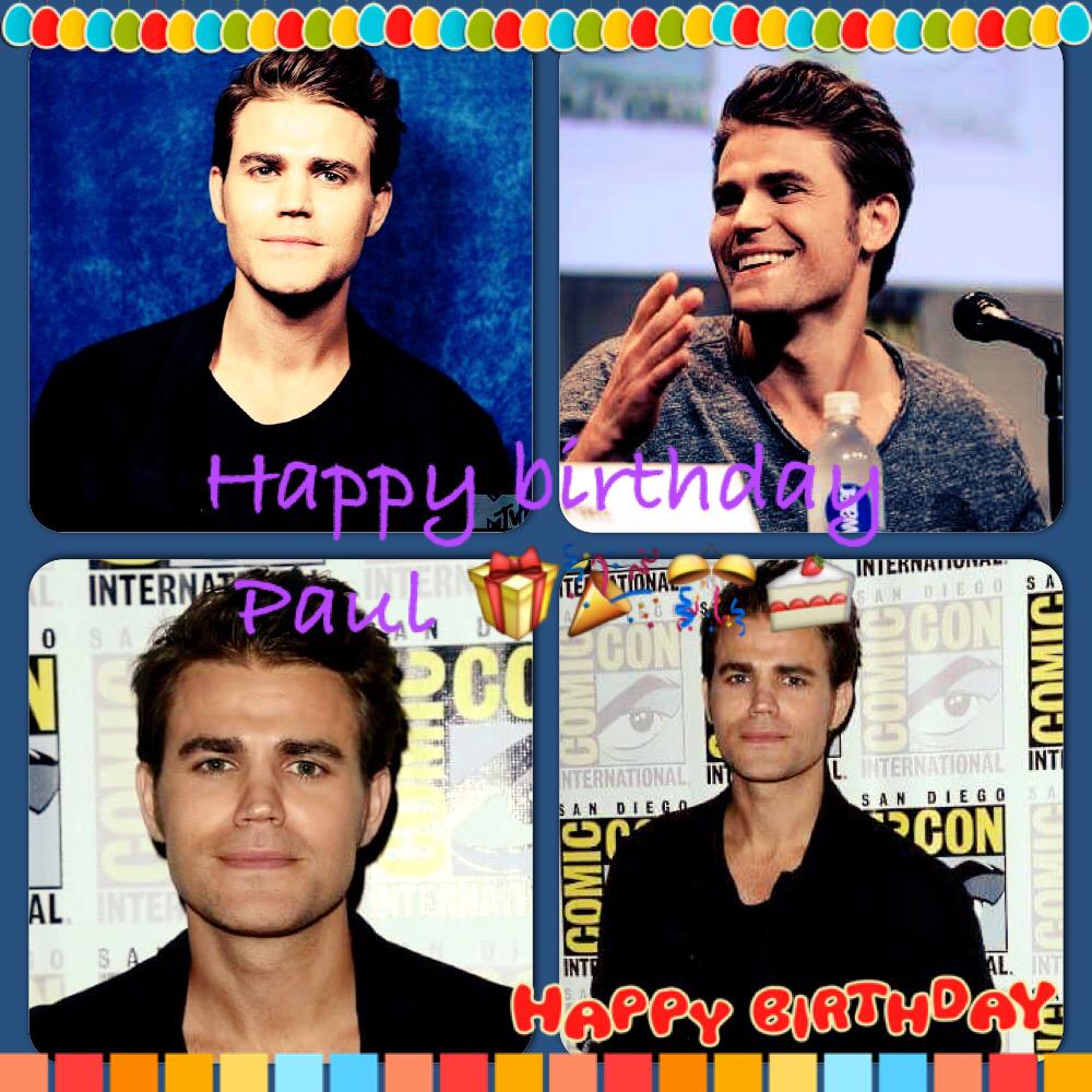 Happy birthday Paul Wesley          
