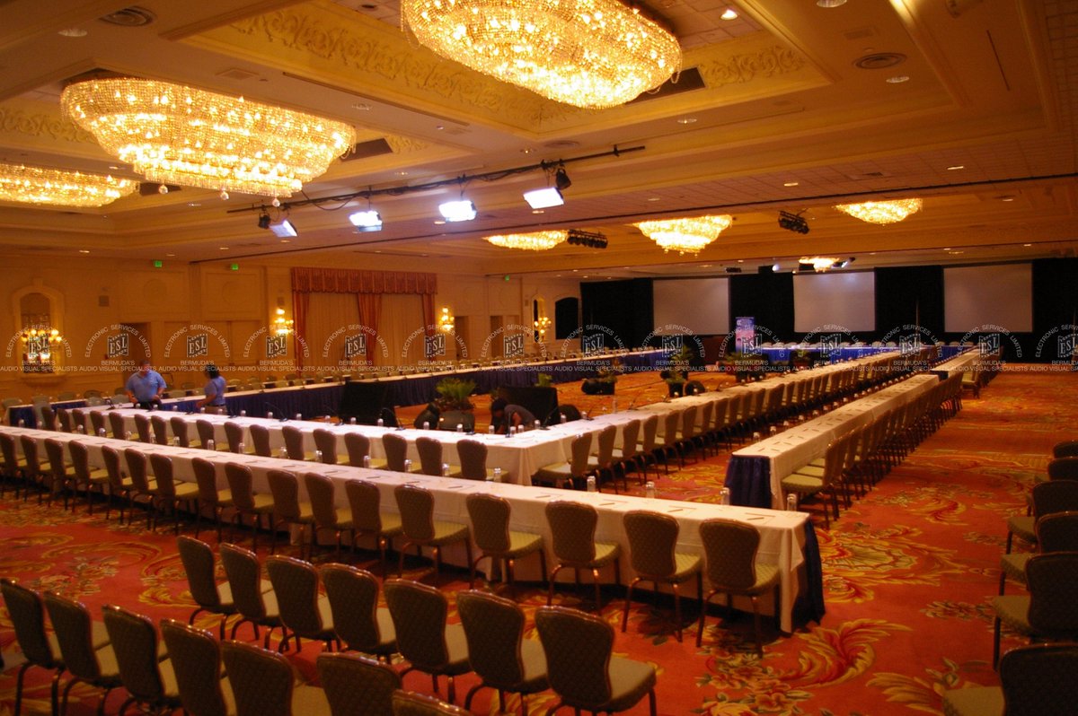 ESLLtdBda's tweet photo. #TBT @OECD #PoincianaBallroom @fairmontsouth #TranslationBooths #HollowSquareLayout #Bermuda http://t.co/26vJLVRQeJ