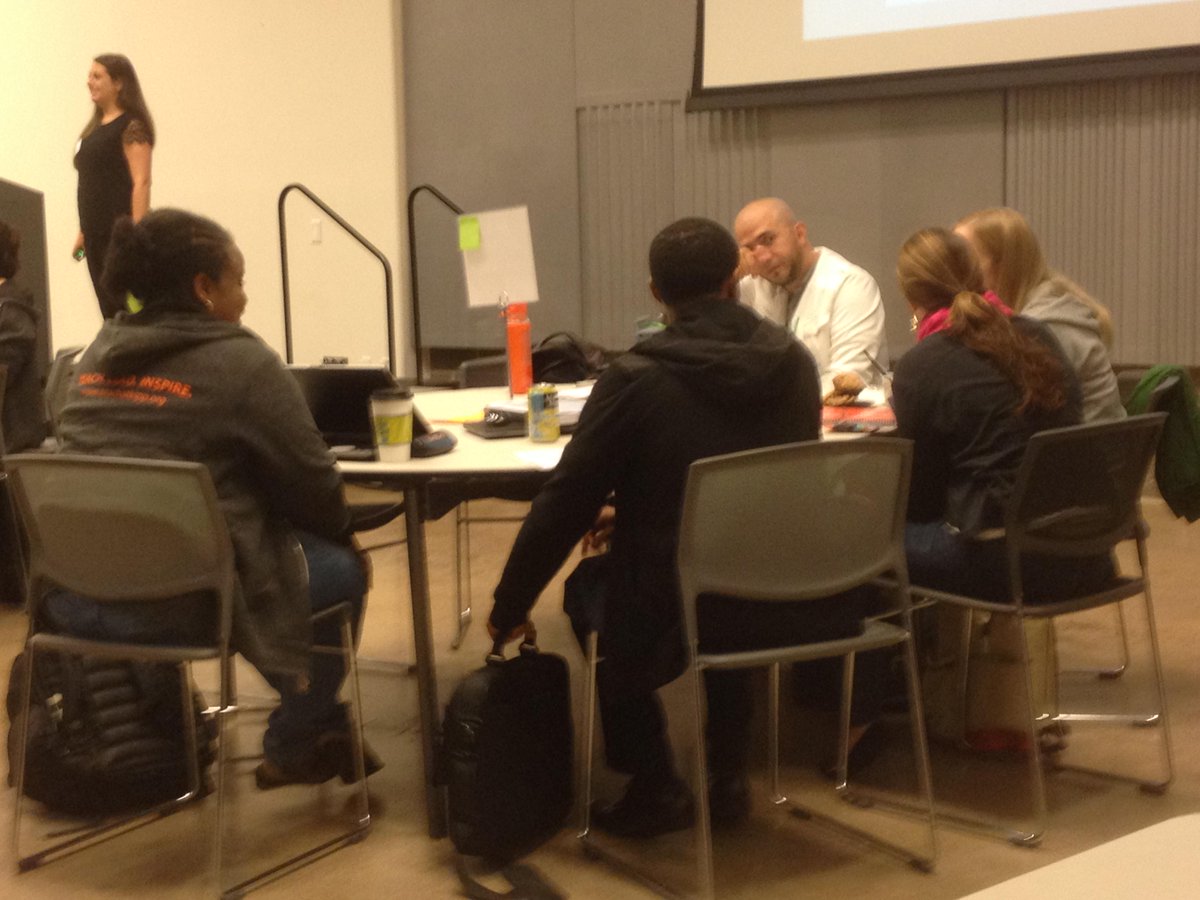 JacobKamaras's tweet photo. What makes you feel emotionally safe? #FuelEducators pair up at #LeadershipInstitute to figure it out! @FuelEdSchools http://t.co/UBtKR97oWW
