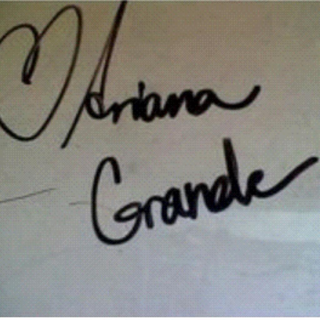 I just got Ariana's name!
