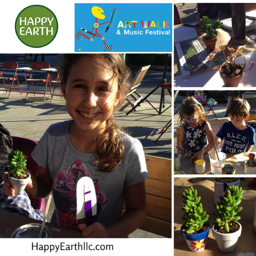 happyearthllc's tweet photo. Happy Earth joined the Montana Ave #ArtWalk &amp; Music Fest where kids painted pots &amp; chose succulents! @montanaavesm http://t.co/TXYUHWyLoK