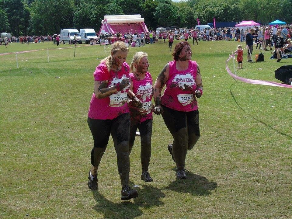 Maternity staff YG completed PrettyMuddyRace4Life raising £1000 4 Cancer Research Congrats Yvonne Lynne Emma &amp;Rebecca