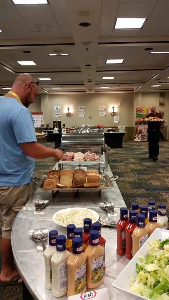 CarolinasFoodCo's tweet photo. A great day in the snack shack! #HowdyCFIC http://t.co/o04aQGz3Cl