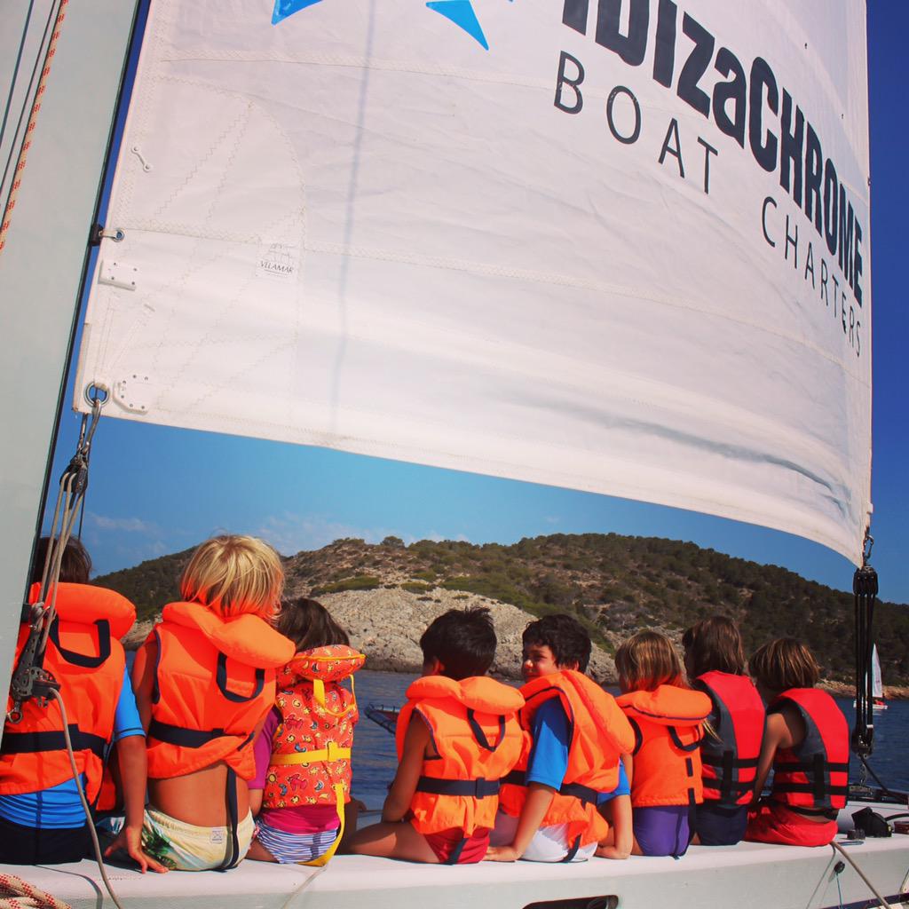 SalinaSailing's tweet photo. Beautiful sailing excursion to Espalmador  with @ibizachrome #boatcharter #catamaran #salinassailingclub #ibizachrome http://t.co/59IiuSccn5