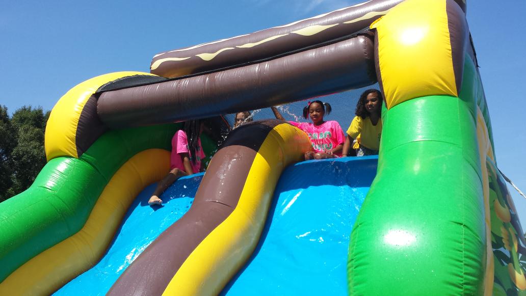 Water fun at Camp Clark! <a href="/Clarkshaweagles/">Clark-Shaw Magnet</a>