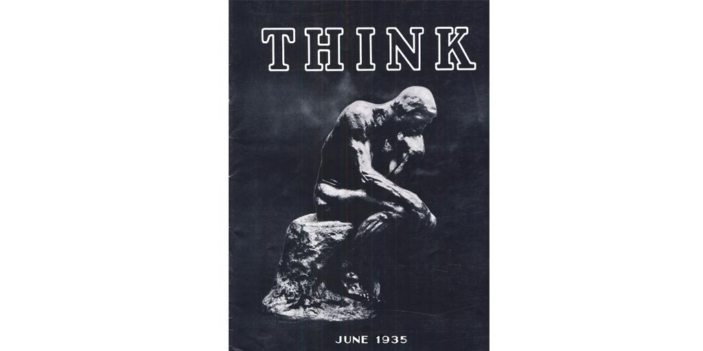 IBMDeveloper's tweet image. 80 yrs ago, 1st issue of IBM THINK Magazine. Subscribe to our #DevOps Newsletter today ow.ly/Px4k8 #TBT