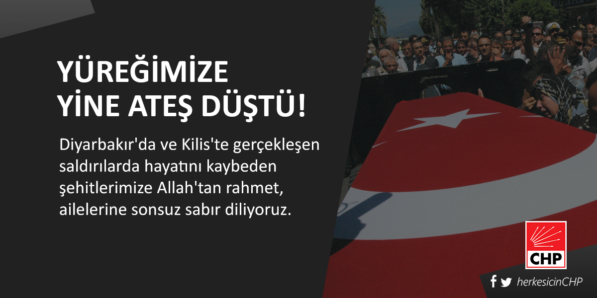 herkesicinCHP's tweet photo. Yüreğimize yine ateş düştü... http://t.co/G6glfSBCn0