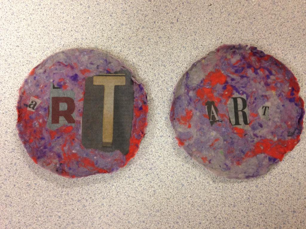 KlmausMaus's tweet photo. This isn't pulp fiction, we made paper in art camp today! #elementaryartcamp #papermaking #recycle @LCABULLDOGS http://t.co/VDmGy6QdTY