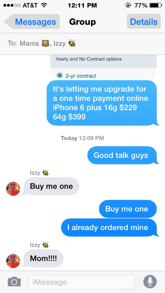 StinaWolfinger's tweet photo. When you break it to your sister you used the upgrade @IWolfinger #sorrynotsorry http://t.co/iCTrJpbcRv