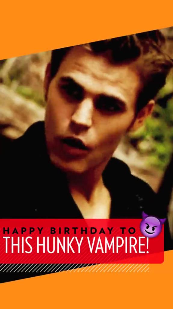   OMG HAPPY BIRTHDAY PAUL WESLEY!!   ILY SO SO MUCH! TVD IS MY FAVORITE SHOW!       