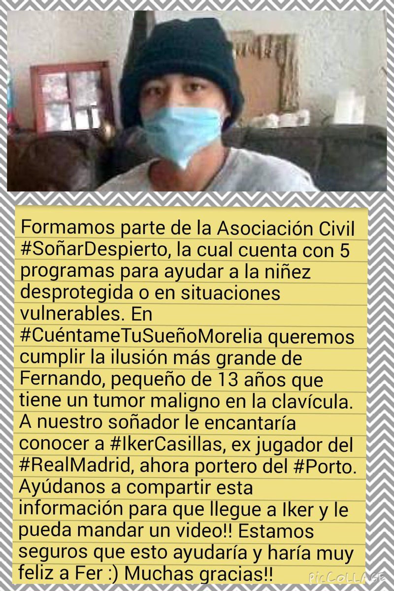 ErikaRojasLopez's tweet photo. @thatssoBarbara  #ferconociendoalker Ayuda con un RT para cumplir un sueño @CasillasWorld http://t.co/eLJBtjmoIf