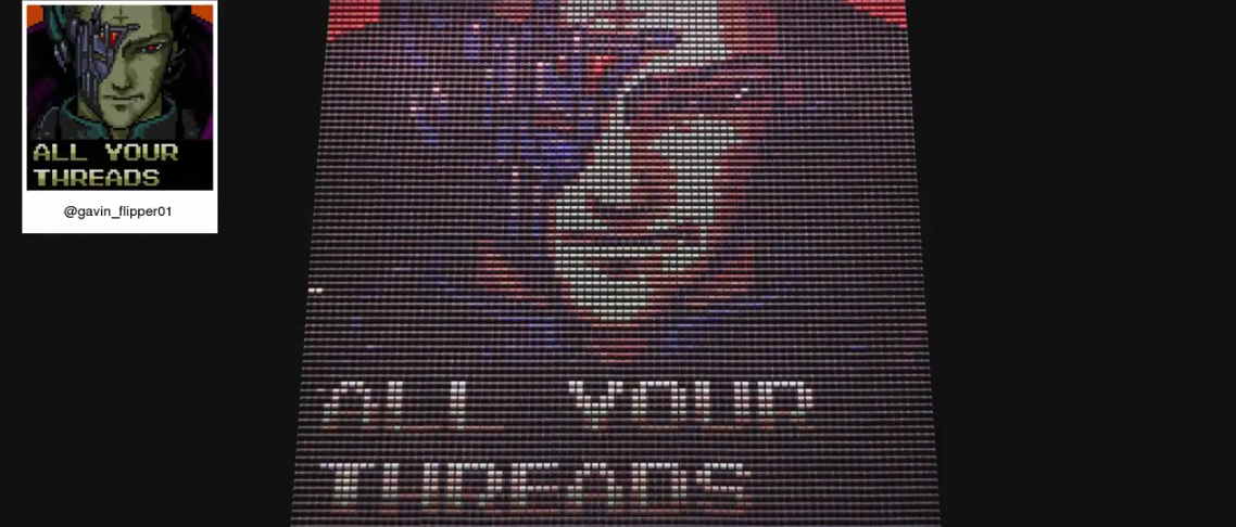 CreatorsProject's tweet photo. NYC prototyping studio @breakfastny transforms your Instagram photos into 11ft tapestries: http://t.co/mG0AqISPrF http://t.co/F9cwtdjccS