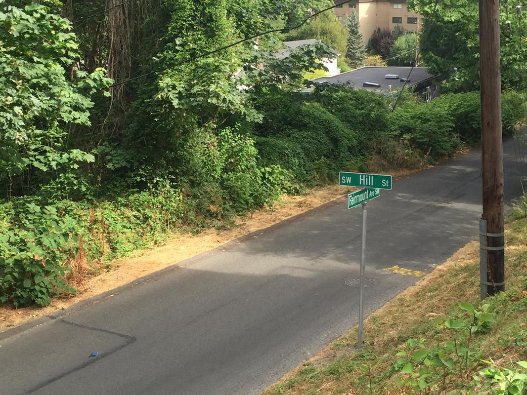 MichaelJBeary's tweet photo. #fairmountave punkd again by @seattledot? New street sign but no street @westseattleblog @westseattlenews http://t.co/KifArEvFGZ