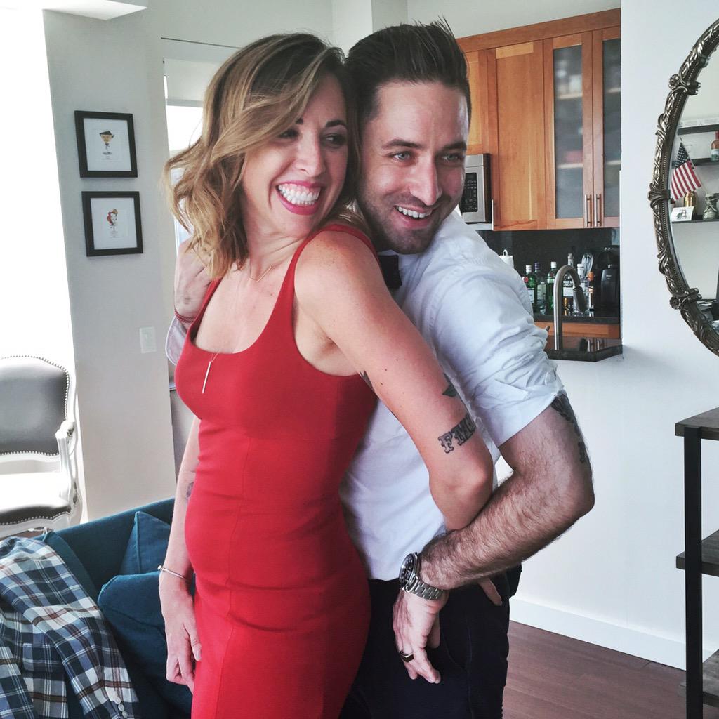 bitbyafox's tweet photo. Too cute! 1 more #BTS shot of @racheleford &amp; @kyle4d for #BartenderStyle w/ @rcallahanphoto for the #BitByaFox blog! http://t.co/a9xFC02Vlm