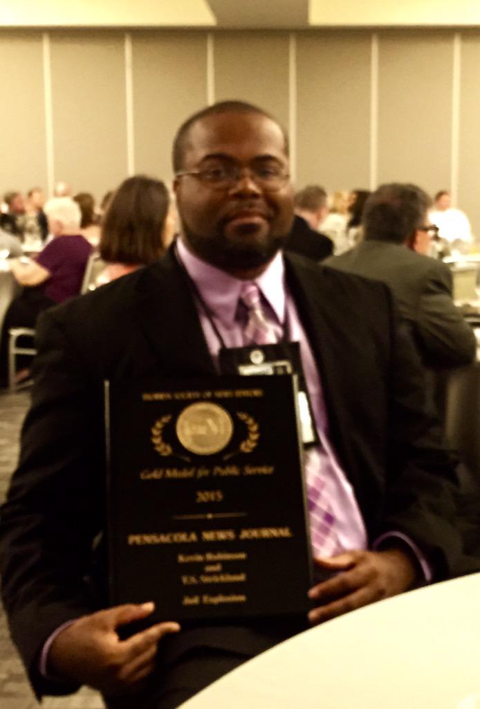jodimbell's tweet photo. PNJ earns Florida Press Gold Medal award for public service. Congrats Kevin Robinson http://t.co/30xKnIZGA0