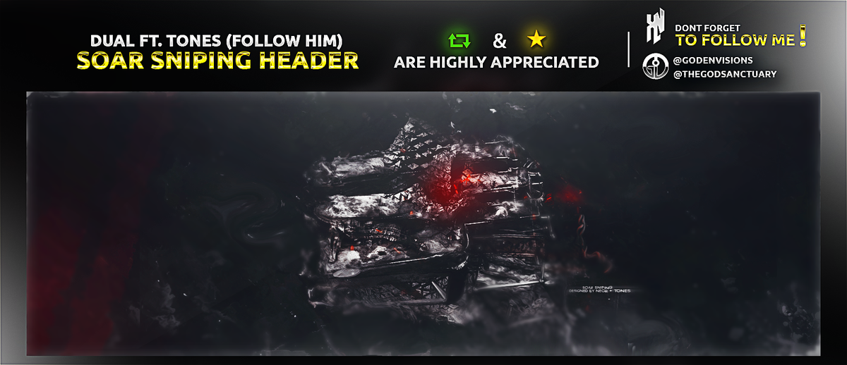 NEORFX's tweet image. Dual Header for @SoaRGaming ft @Tones3D (follow him)
Click here for HD: i.imgur.com/QRB8f9A.png