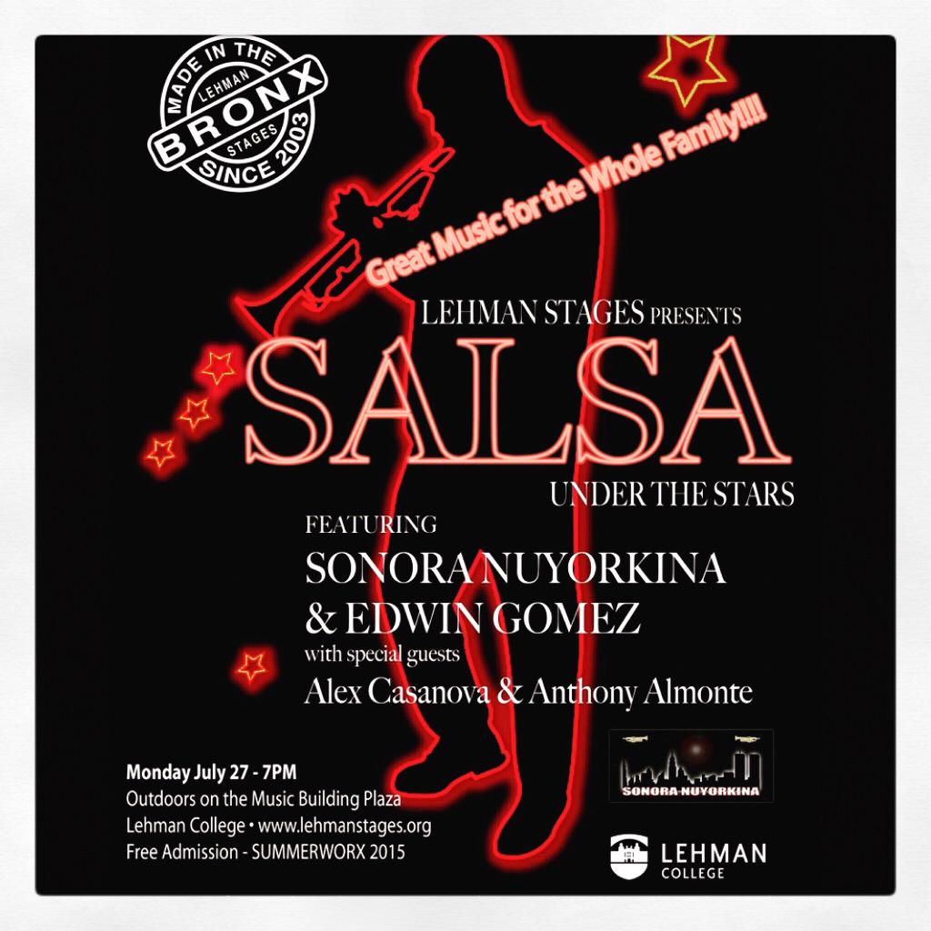 Who is coming to Salsa Under the Stars on Monday? #FreeEvent #Bronx #LehmanCollege