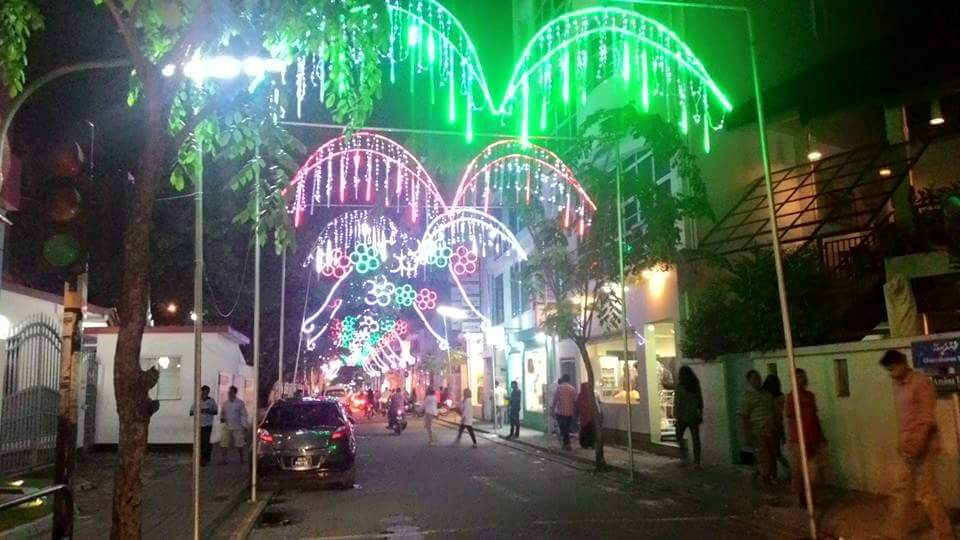 Phiraash's tweet photo. Capital Male' gearing up to celebrate 50th independence day #minivan50 #maldives #26july2015 http://t.co/JIHpPV1YL8