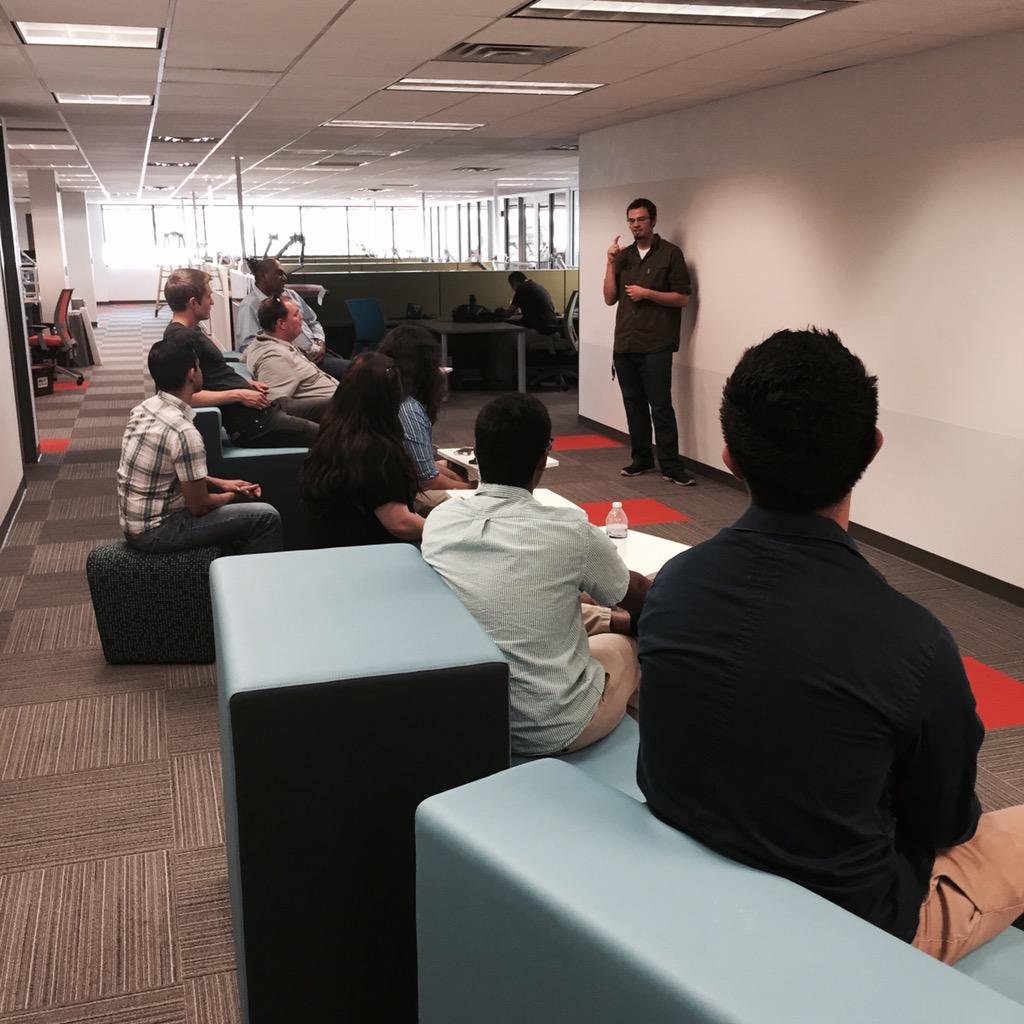 #NewMexico Dept of #InformationTechnology (<a href="/DoitNm/">New Mexico DoIT</a>) interns hearing from our CEO &amp; Research Director. #cybersecurity