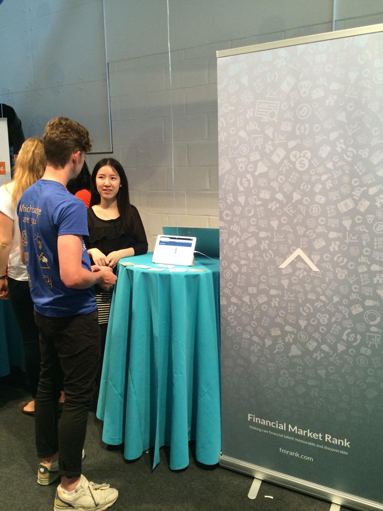 ranktalent's tweet photo. Yuqi, our gifted&amp;caffeinated intern &amp; winner of @ImperialBiz Forecasting League pitching hard at #MCShowcase15 http://t.co/7ttTFPaNtK