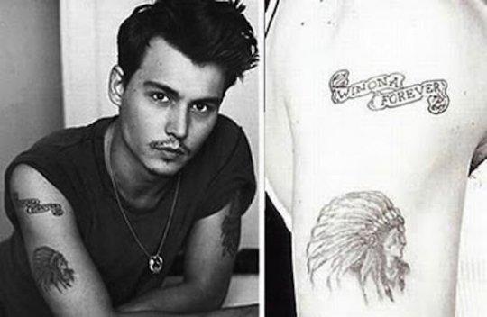Details 92+ about johnny depp tattoo winona forever super hot - in ...
