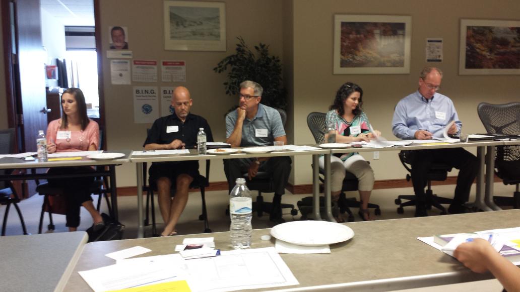 WDMBI's tweet photo. A few of the attendees at today's B.I.N.G Lunch and Learn at the West Des Moines Business Incubator! http://t.co/om02VDO1YK