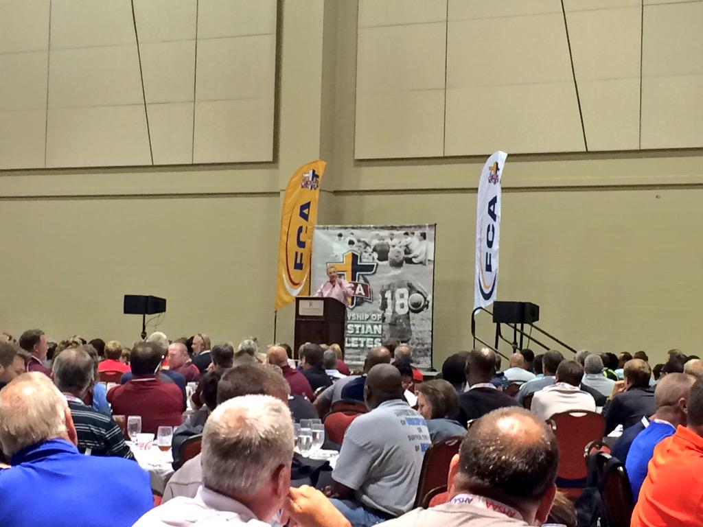 "Separate yourself, don't isolate your self...set your self aside." -Coach Tommy Bowden #FCA #AHSAA