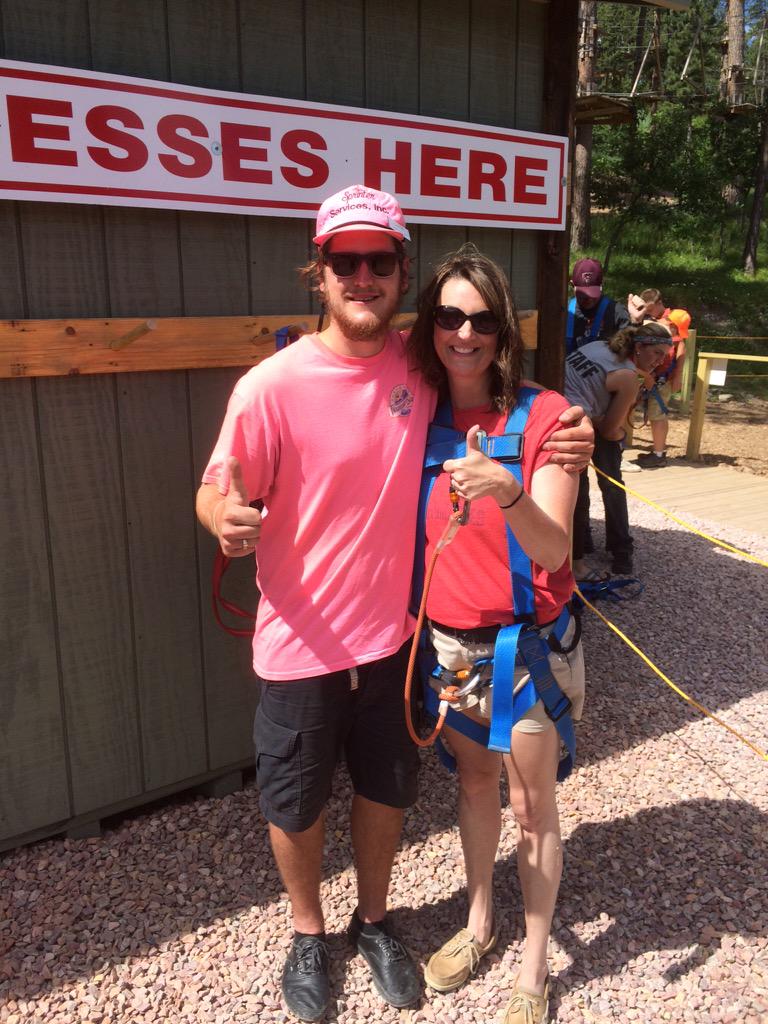 ddigiova's tweet photo. @RushmoreTramway  I survived the #jumptower thanks to this guy!   #pureadrenaline http://t.co/48U8MrbhPx