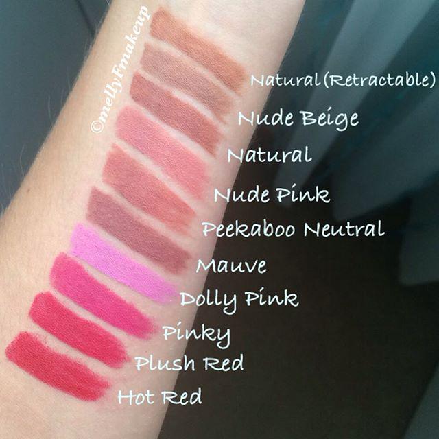 Nyx Lip Liner Swatches