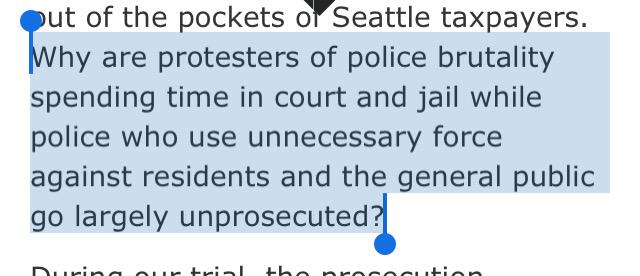 weinerbass's tweet image. Please share. Seattle should be fighting police brutality not supporting it. #BlackLivesMatter thestranger.com/blogs/slog/201…