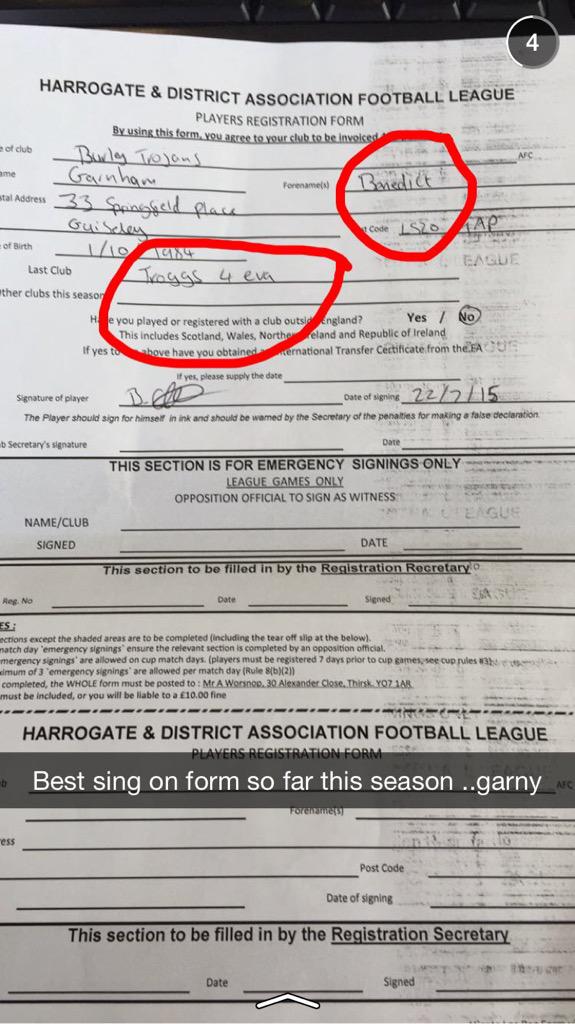 Pacey_45's tweet photo. @Trojans_Pirlo @blockerblair @DannyFoz38 @domgrimes94 best signon form so far this season #benedictstroggstekkers4eva http://t.co/Yqpjzn5v6S
