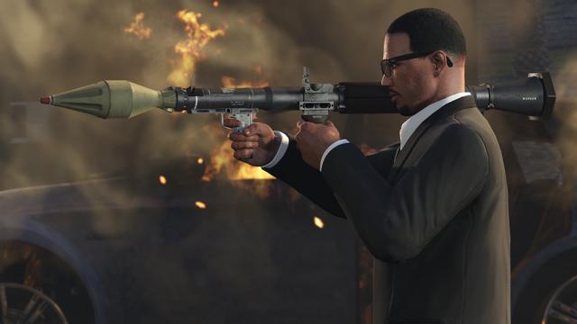 RockstarGames's tweet image. Need more firepower for the #GTAOnline Humane Labs Raid? Get 50% off RPG/Sniper Rifle ammo and Suppressors today.