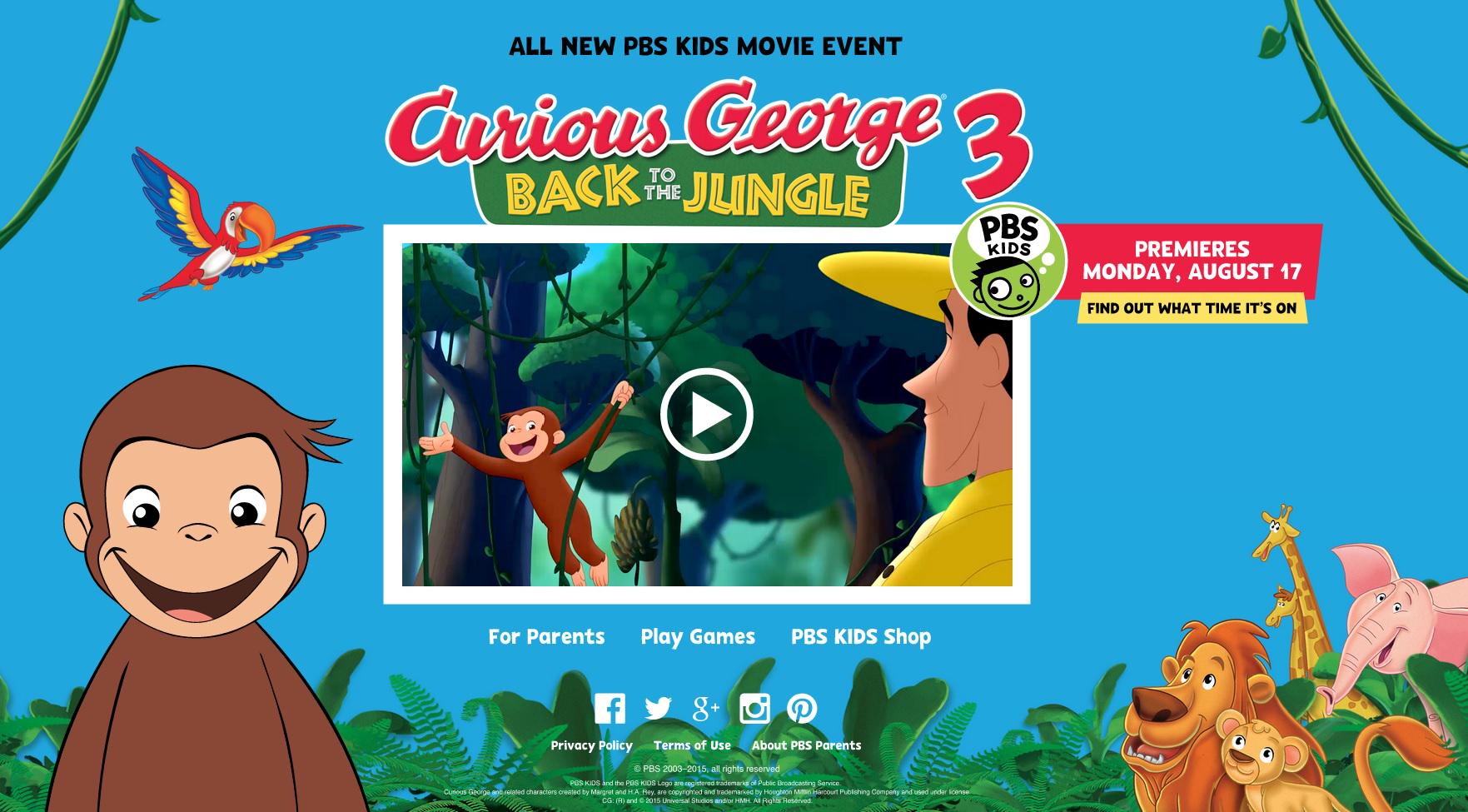 PBS KIDS on X: Here's a SNEAK PEEK of #CuriousGeorge 3: Back to