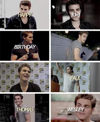 Happy birthday paul wesley seu maravilhoso 