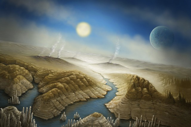 ScienceArtBlog's tweet image. We may finally have a candidate for Earth 2.0
iflscience.com/say-hello-eart…

Planet Kepler 452b imagined by @DanielleFuts