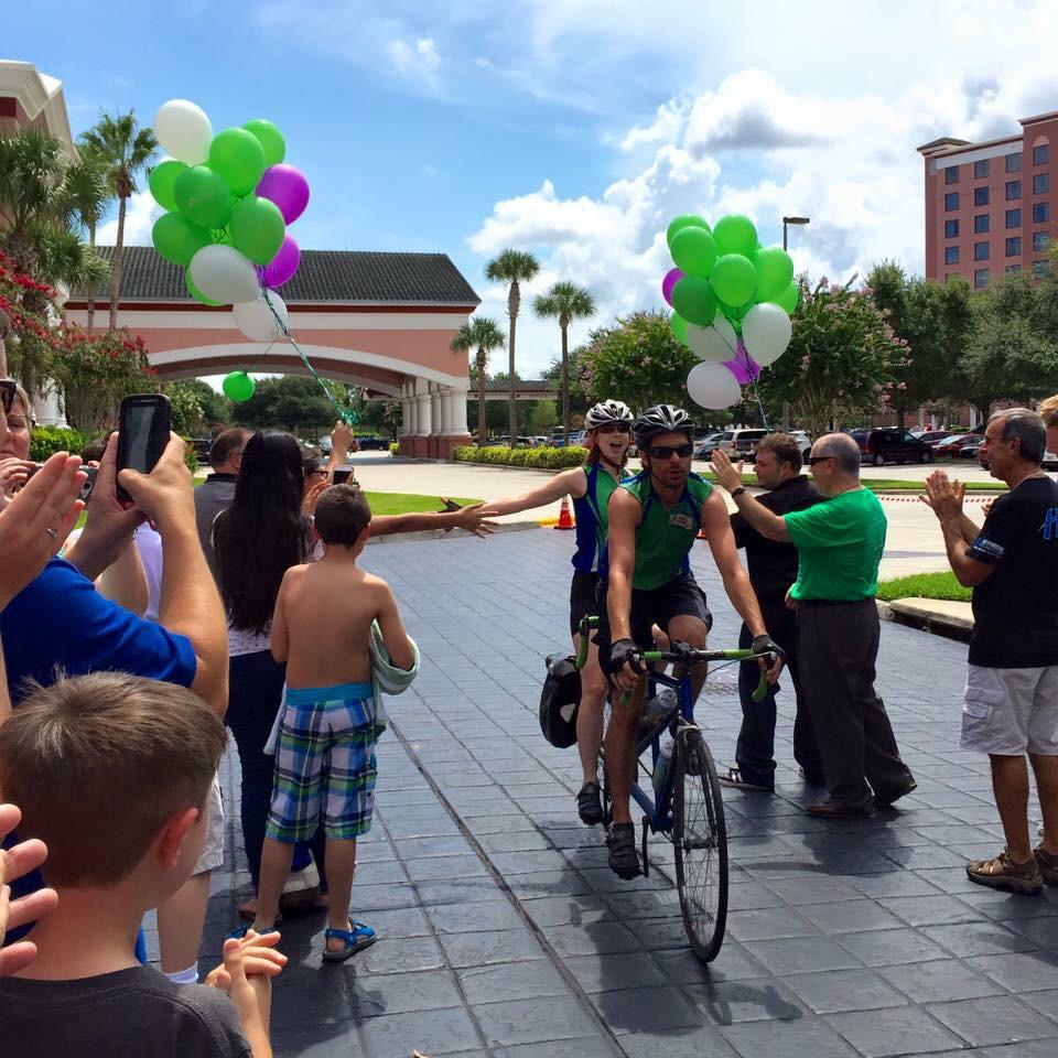 JointBikeRide's tweet photo. Welcome Party! Thanks for all the support! Couldn't do it w/o the @ArthritisFdn &amp; our JA Family! #Yes4Hope #NYC2FL http://t.co/lMqWvS6IJv