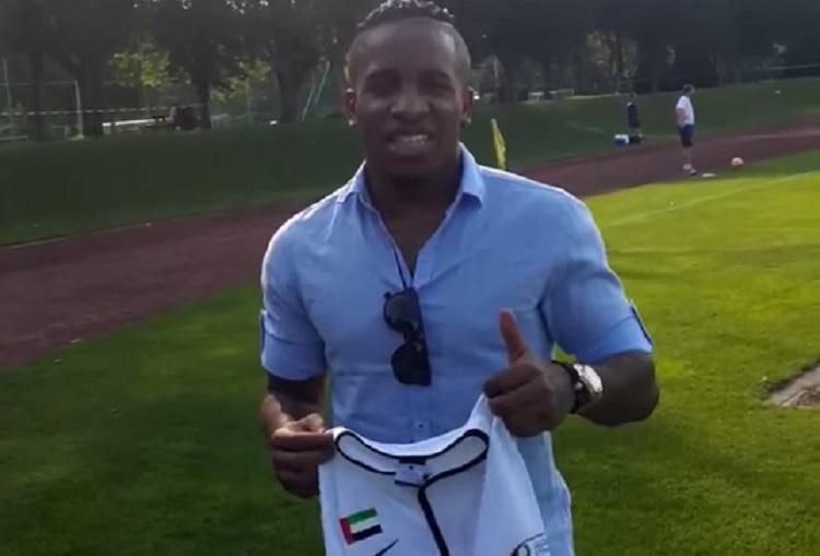 elbocononline's tweet photo. #AlJazira: Las primeras palabras de #JeffersonFarfán con su nueva camiseta [VIDEO]  http://t.co/KHejcTGGHr http://t.co/d7oPAL7LHw