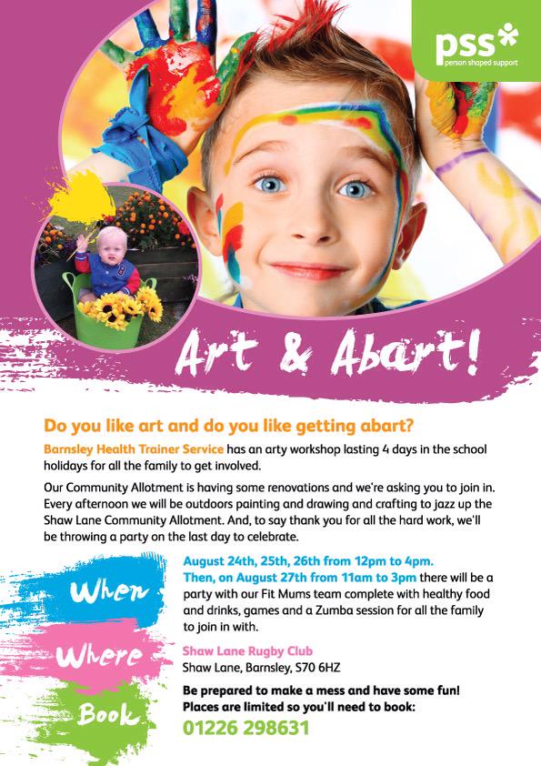 pssbht's tweet photo. Like Art? Like getting 'abart' join us for some art sessions in #schoolholidays #barnsleyhour #funday all r welcome http://t.co/Ktw7giTiBH