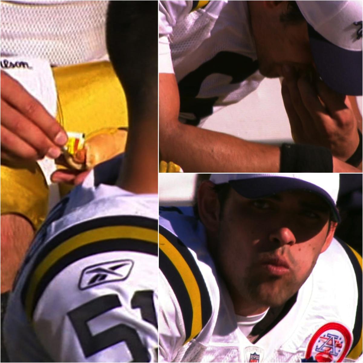 NFL's tweet image. #NationalHotDogDay