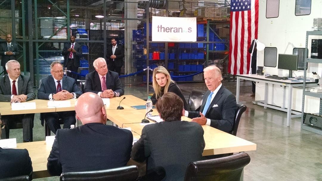 John Sasaki on Twitter: ".@VP Joe Biden visits @theranos to talk  #healthcare at the #biotech firm w/ new blood testing technology. #KTVU at  5. http://t.co/mALJwbB5Ah"