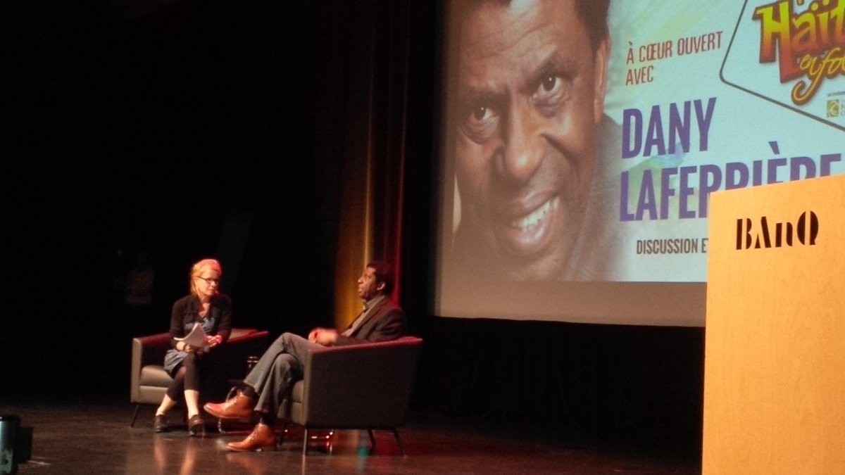 HaitiEnFolie's tweet photo. A coeur ouvert avec DanyLaferrière: 'On est écrivain bien longtemps avant de publier son premier livre!' - Laferriere http://t.co/rbqm0VQ7ak