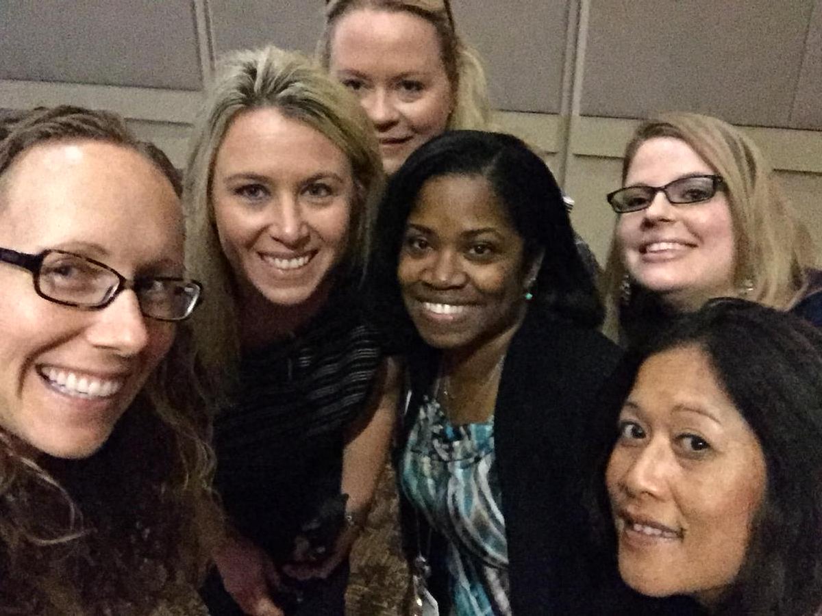neridley's tweet photo. Group selfie! #FLBlueLife #HSGFB #greatplacetowork! http://t.co/0uiOoPmeYT