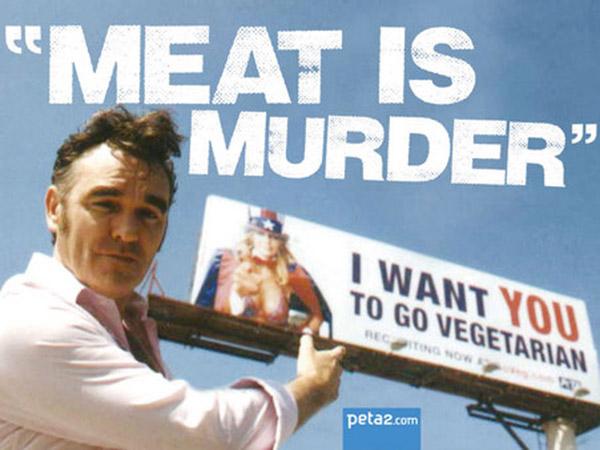 peta's tweet photo. Three #Morrissey fans fainted during his performance of #MeatIsMurder. See what they saw: http://t.co/331zDjOCg9 http://t.co/ykWV7KXU88