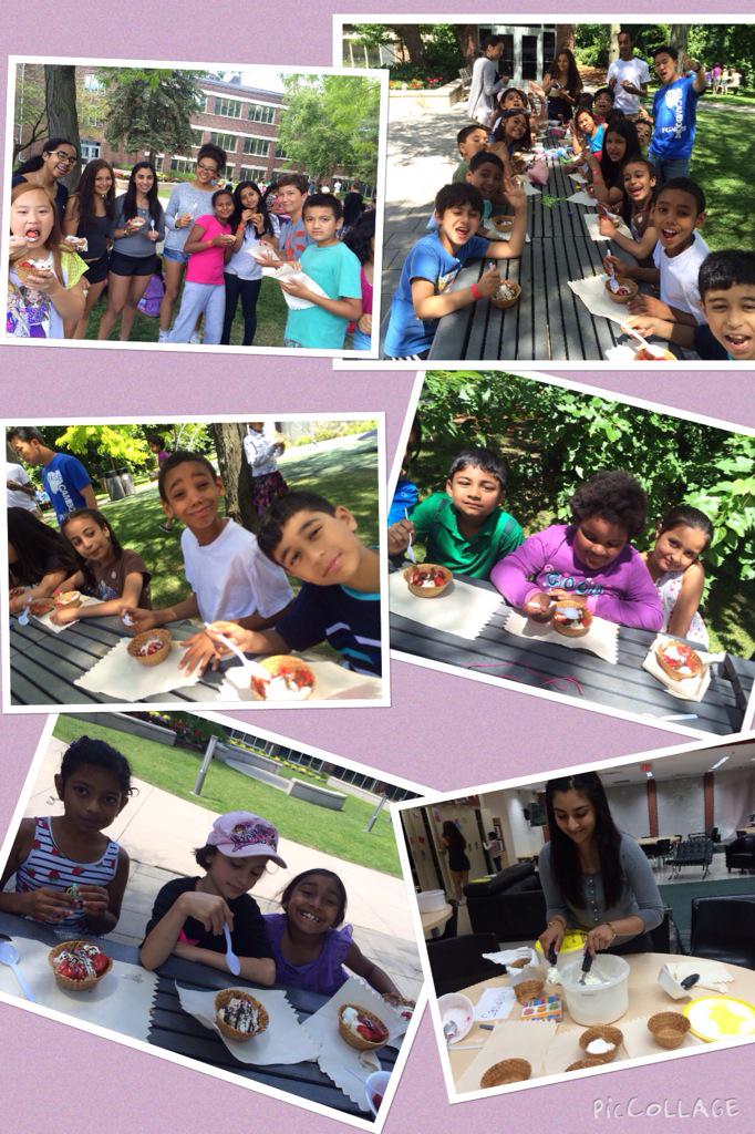 LeapCamp2015's tweet photo. Our students earned their way to a sundae by reading hundreds of books during #LeapCamp2015 - Yum!@Leacock_Fdn http://t.co/MzE4QYvuoE