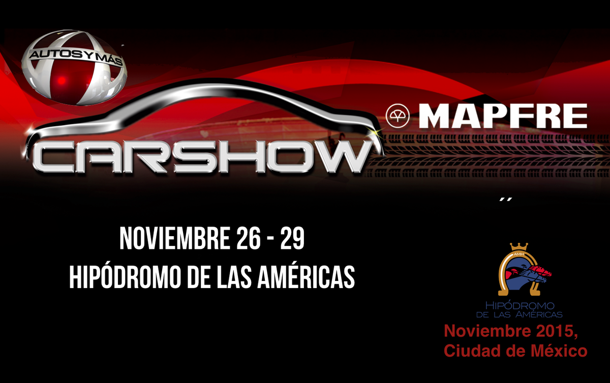 AutosyMas's tweet photo. HORA DEL RT para que todos sepan que #CarShowDF se lleva a cabo en Noviembre en el Hipódromo de las Américas RT http://t.co/TCaZxF6Z1P