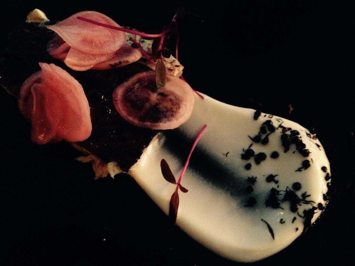 eatwithlondon's tweet photo. Beautifully creative dishes at @3lilbirdsLDN - Gazpacho Granita, Mackerel, Pork Dumpling + Smoked Goat's Cheese! http://t.co/sYdselnuXi