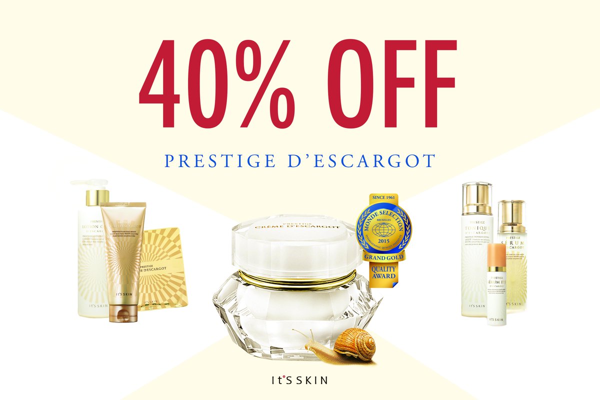 ItsSkinUSA's tweet photo. Snails, snails, snails, snails..Snails we do adore!
40% OFF PRESTIGE D'escargot sale in store!
http://t.co/ZzXJlnt5AV http://t.co/2K30Kdwr9h
