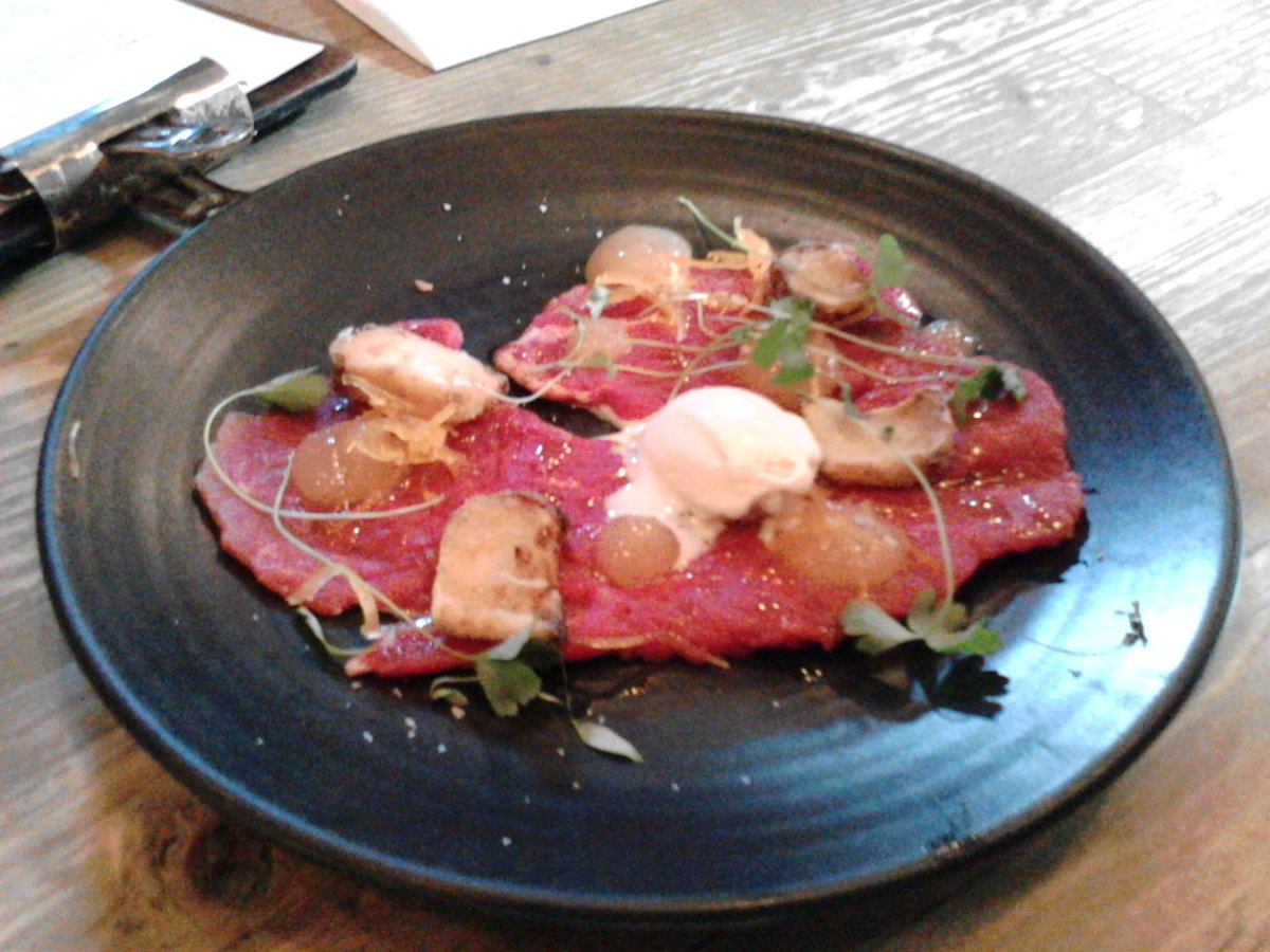 Chef_BenClark's tweet photo. Another Amazing Meal @chef64degrees  #oxtongueheaven http://t.co/fan8wQA2sn